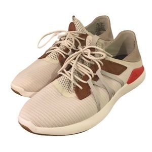 OluKai Mio Li Men’s Everyday Athletic Shoe Size 11 Bright White/Red Lava